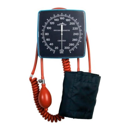 Medline Medline MDS9400LF Wall Mount Aneroid Sphygmomanometer with Adult Cuff MDS9400LF